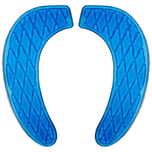 Gel Toilet Seat Cushion Portable and Washable Toilet Seat Cover Universal with Self-Adesive Design(Blue)