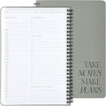 Beautiful Daily Planner and Notebook with Hourly Schedule - Aesthetic Spiral to Do List Notepad to Easily Organize Your Work Tasks and