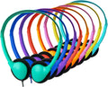 Classroom Kids Headphones Bulk 18 Pack for School Students Children Teen Boys Girls, Whole Bulk Headphones for Classroom Earphones 3.5mm Jack