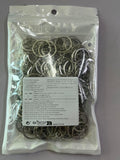 HAUTOCO 100Pcs Keychain Rings with Chain, Open Jump Rings and Screw Eye Pins for Crafts Charm Jewelry Making(1 Inch/25mm) Style-01