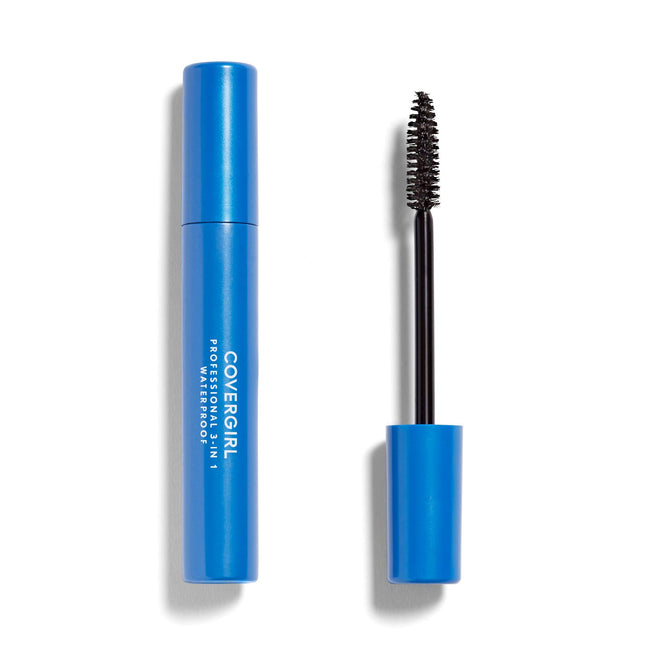 COVERGIRL Professional 3-In-1 Waterproof Mascara, Very Black 225, (Packaging May