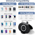 2026 Traveling Portable Wireless Mag-Safe Fast Charging Station,Magnetic 3 in 1 Charger for iPhone 17 16 15 14 13 12 Pro Max Plus,Apple Watch