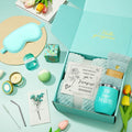Happy Birthday Gifts for Women Mom Her Friend Sister Wife Grandma, Self Care Gift Get Well Relaxing Spa Gift Basket Set Green