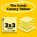 Post-it Pop-up Notes, 3 x 3 in, Canary Yellow, 24 Pads, 100 Sheets/Pad | School Supplies, Office Products, Accordion Sticky Notes work with Pop-Up