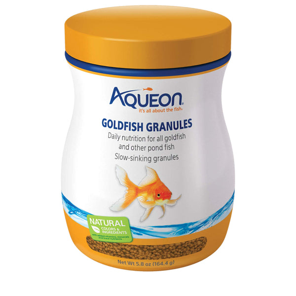 Aqueon Goldfish Fish Food Slow Sinking Granules, 5.8 oz 5.8 Ounce (Pack of 1)
