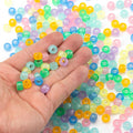 1000Pcs Acrylic Glow in The Dark Kandi Pony Beads Bulk for Bracelet Making | Acrylic ,9 Color,6x9mm, For Necklace Friendship Making,for Hair