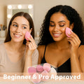 Makeup Sponge Set Foonbe Blender Sponges 7 Pcs for Liquid, Cream, and Powder, Latex Free, Multi Colored Beauty Sponges with 1 Mini Sponge, Vegan &