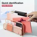 gianotter Mail Organizer Countertop, Mail Sorter with 3-Slot | Mail Holder Letter Holder for Desk Bill Organizer for Office Receipts and Letter