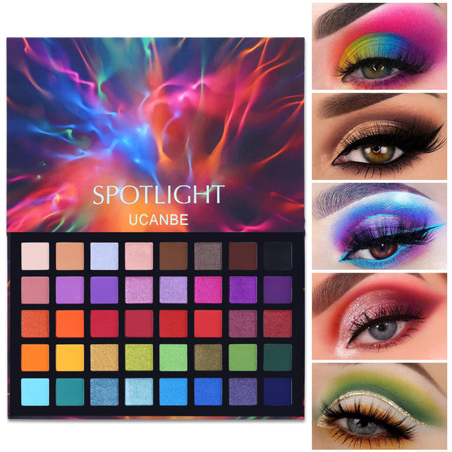 UCANBE Spotlight Eyeshadow Palette Professional 40 Color Eye Shadow Matte Shimme