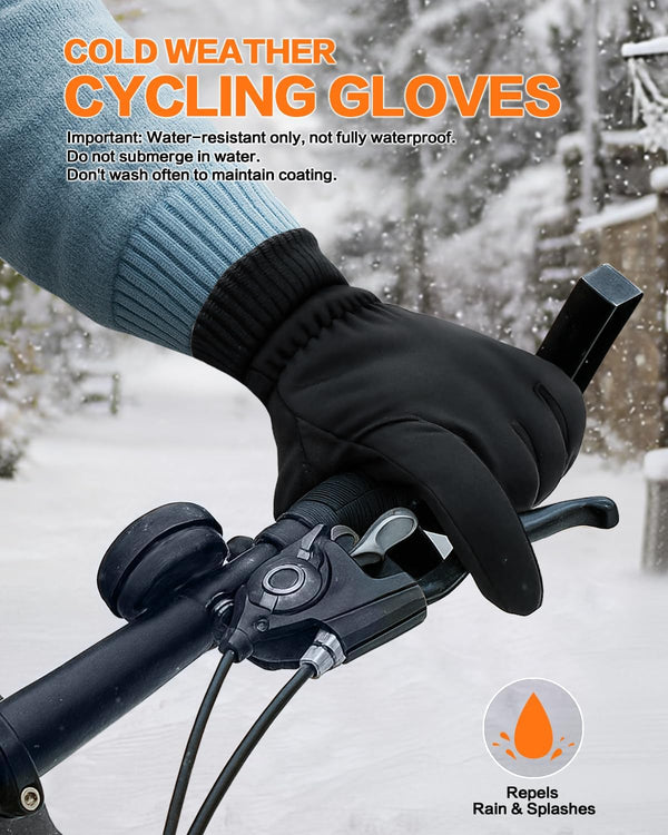 Winter Gloves for Women Running in Cold Weather - Touchscreen Gloves for Bike Hiking