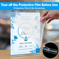 EHWINE Acrylic Sign Holder 8.5 x 11, 10 Pack Double-Sided Stand up Table Top Sign Holders, Clear Acrylic Picture Frame Menu Flyer Paper Holder
