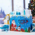 YANGTE 16 Pack Christmas Tote Bags with Handles, Non-Woven Gift Bags, 12.8" 9.8" 6.7 16-Pack