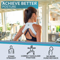 Upper Back Posture and Neck Hump Corrector - for Women and Men - Support Brace and Straightener for Pain Relief - Rounded Shoulder and Buffalo