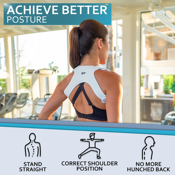 Upper Back Posture and Neck Hump Corrector - for Women and Men - Support Brace and Straightener for Pain Relief - Rounded Shoulder and Buffalo