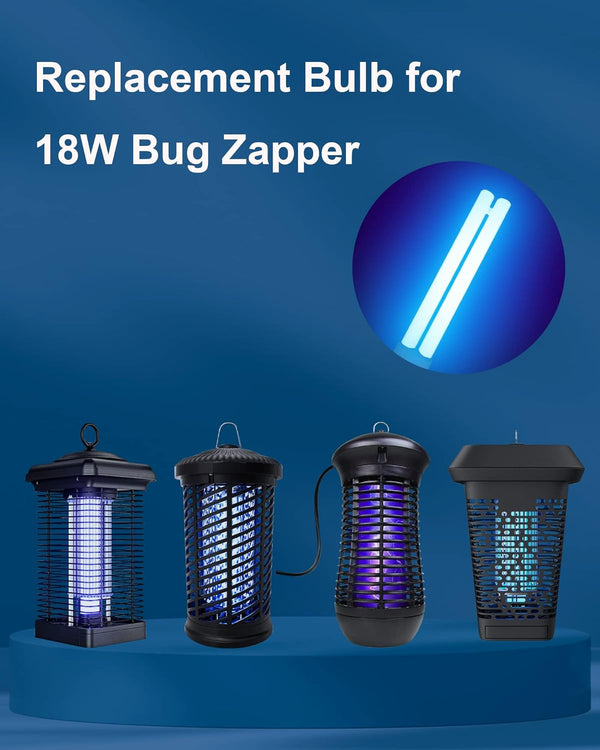 Shootingstar 2G11 18W Bug Zapper Replacement Bulb, H-Shaped 18W Light Bulb for Indoor Outdoor Mosquito Zapper, Dimensions: 8.9 X 1.70 X 0.9 In
