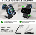(2026 Upgraded) Traveling Wireless Mag-Safe Fast Charging Station,Magnetic 3 in 1 Charger for iPhone 17 16 15 14 13 12 Pro Max Plus,Apple Watch