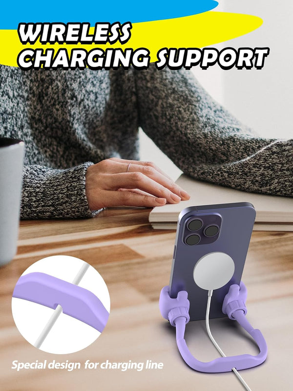 Easter Basket Stuffers for Teens Girls Kids Gifts Cell Phone Stand: UPGRADE Adjustable Thumbs Up Lazy Phone Holder for Desk Fun Gadgets Teenager