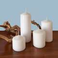 Stonebriar Unscented White Tall Pillar Candles, 65 Hour Burning Candle Pillars, Perfect for Decor, Weddings, Emergencies 3" X 6", 6 count Pack of