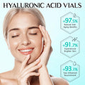 Hyaluronic Acid Serum for Face, 3% Hyaluronic Acid Serum Ultra-Hydrating Tube, anti Aging Single-Use Vials Skincare for Dry Skin, Smoother Skin,