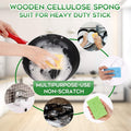 PANYEE Cleaning Scrub Colored Sponge,Non-Scratch Kitchen Cellulose Dishwashing Sponge,16Pack Biodegradable Natural Sponge 16 Count (Pack of 1)