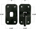 Camp'N 6" RV Door Holder and Latch - Camper & Trailer Door Catch - T Style OEM - Black 2 Pack with Hardware 6 Inch Black