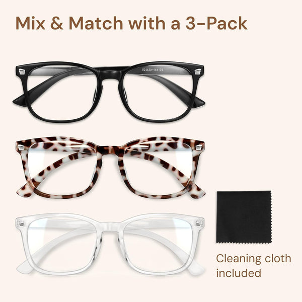 Gaoye Stylish Eyewear Frame Accessories - Blue Light Glasses for Woman - Computer Glasses for Blue Light Blocking A1 Matte