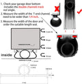 BOWSEN Garage Door Bottom Seals Weatherproof Weather Stripping Threshold Buffering Sealing High Performance EPDM Rubber Resistance Gasket Black