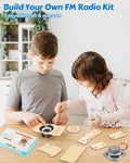 Poraxy Science Kits for Kids Age 8-12 12-14, STEM Toys for 8-13, Build Your Own Bluetooth Speaker & FM Radio, 3D Puzzles DIY Projects, Birthday