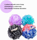 PPHAO - Extra Large Soft Mesh Net Luffa Loofa Loufa Puff - Loofah Sponge - 75G(Xxl) - Exfoliating Body Scrubber for Women and Men - Exfoliating