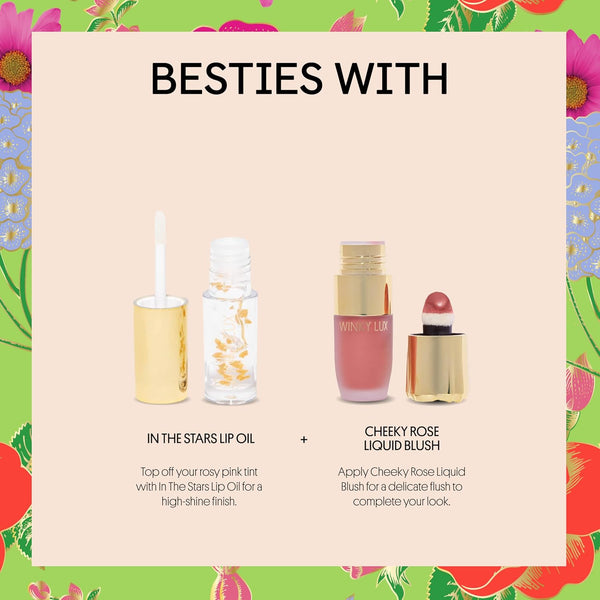 Winky Lux Flower Balm, Ph Lip Balm, Color Changing Lipstick and Tinted Lip Balm Stain, Vegan & Cruelty Free, Hydrate & Plump, Sheer Pink Lipstick,