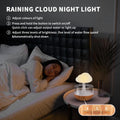 Weljoy Zen Raining Cloud Night Light Aromatherapy Essential Oil Diffuser Micro Humidifier Desk Fountain Bedside Sleeping Relaxing Mood Water Drop