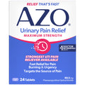 Azo, Urinary Pain Relief Maximum Strength, Fast relief of Uti Pain, Burning and Urgency, Targets Source of Pain, #1 Most Trusted Brand, 24 Count