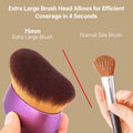 Extra Large Body Makeup Brush for Self Tanner, Leg Makeup &Bronzer Blend,75 Mm Wide-Headed Kabuki Brush Provides More Even &Pretty Application,