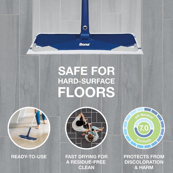 BonaÂ® Disposable Wet Cleaning Pads for Hard-Surface Floors, Lemon Mint Scent 12 Count (Pack of 1)