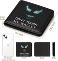 Bistup Teen Boys Cool Wallet-Men Mens Men'S Funny Leather Credit Id Card Cash Holder Man Black Rfid Blocking Zipper Wallets With Coin Pocket Id