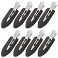 8Pcs Creaseless Hair Clips for Women Styling, Makeup Accessories, Black | MADHOLLY No Crease No Bend, Alligator Flat Hair Barrettes for Fixing