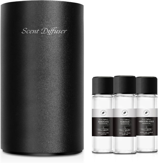 Waterless Essential Oil Diffuser Starter Kit - No Water Needed, Battery Operated Mini Scent Air Machine, Included 3X20Ml Essential Oils, Portable