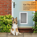 AMZOO Dog/pet Door Replacement Flap Compatible with PetSafe Measures 8 1/8” x 12 7/8” PAC11-11038 Matte Gray Medium 1