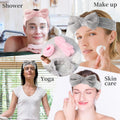 SLNZAPTY 12 PCS Face Wash Headband Wristband Sets for Women and Girls | Soft Microfiber Spa Hair Wraps, Makeup Skincare Bath Headbands, Wrist