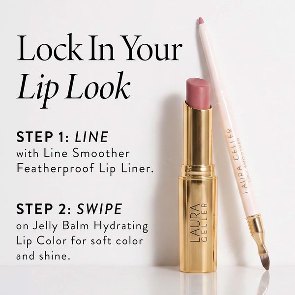 LAURA GELLER NEW YORK Jelly Balm Tinted Lip Balm – Figger than Life – Hydrating Lip Color with Shine Finish – Squalane & Vitamin E – Buildable