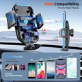 Upgraded 3-In-1 Car Phone Holder Mount [Powerful Suction] Phone Mount for Car Dashboard Air Vent Windshield Hands Free Mount, Cell Phone Car Mount