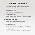 OSULLOC Premium Tea Collection (40 Count, 10 Flavors X 4 Ea), Assorted Tea Bag Sampler, Premium Organic Pure & Blended Self Care Gift Set Box from