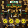 Christmas LED Random Twinkle Lights - 16 of 100 Bulbs Twinkle - LED Warm White Christmas Tree Lights - Indoor Outdoor – 24.75 Feet Light String,