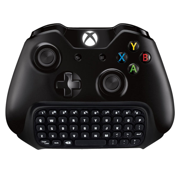 MoKo Green Backlight Keyboard for Xbox One Controller, Black | Wireless Chatpad with Headset & Audio Jack, Accessories fits Xbox One/One S/