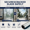 WPCTEV One Way Window Film, Daytime Privacy Mirror Window Tint, Static Cling Reflective Window Film Heat Control UV Blocking & Glare Reduction for
