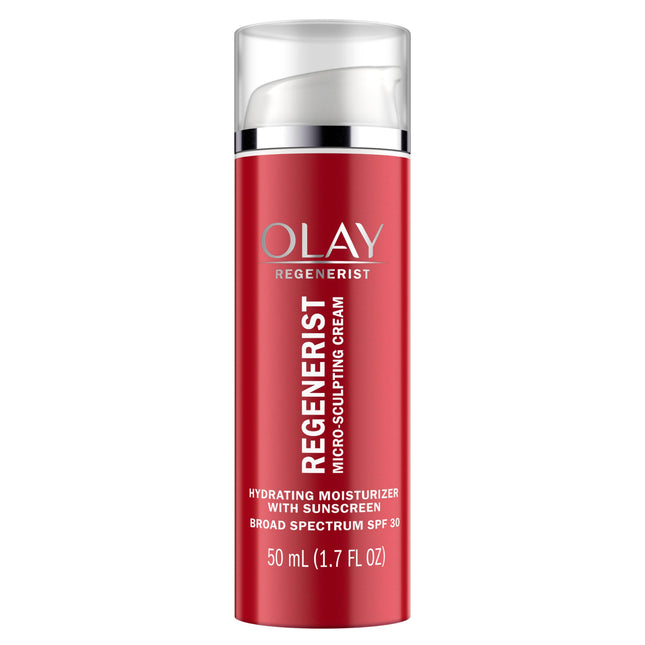 Face Moisturizer by Olay Regenerist Microsculpting Cream with SPF 30 Sunscreen a