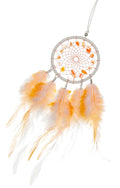Mini Dream Catchers - Rooster Feather with Red Agate, Handmade Small Dreamcatcher for Bedroom, Dream Catcher for Girls, Dream Catchers for Boys,