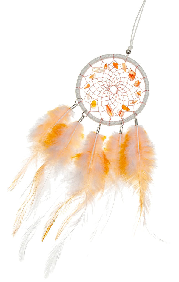 Mini Dream Catchers - Rooster Feather with Red Agate, Handmade Small Dreamcatcher for Bedroom, Dream Catcher for Girls, Dream Catchers for Boys,