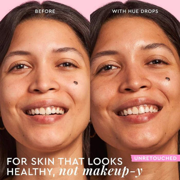 Glow Recipe Hue Drops Bronzing Drops, Tinted Face Serum, Glow Primer + Liquid Highlighter, Niacinamide + Hyaluronic Acid, Radiant Warm Glow,