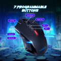 T-DAGGER Wireless Gaming Mouse- USB Cordless PC Accessories Computer Mice with LED Backlit, Ergonomic Gamer Laptop Mouse with 7 Silent Buttons, 5